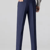 Polo Jacquard Contrast et Pantalon Fuselé Coupe Ajustée