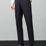 Polo en maille texturée contrastée et pantalon fuselé coupe slim