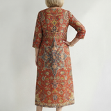 Carter | Robe Midi Patchwork Facile