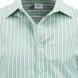 Chemise à manches longues boutonnée à rayures