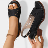 Dina | Sandales orthopédiques à talon compensé