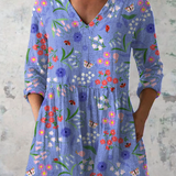Aline | Blouse longue avec col en V