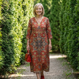 Carter | Robe Midi Patchwork Facile