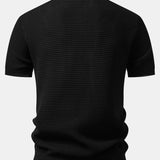 Polo à fermeture éclair contrastée et pantalon fuselé coupe slim