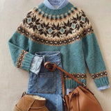 Amanda | Pull en maille vintage chic