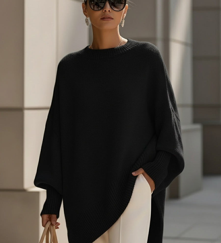 Élodie | Pull oversize en mélange de laine