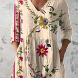 Clara | Blouse longue avec décolleté en V