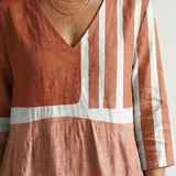 Robe midi Remy | Rayures mélangées faciles