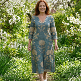 Skye | Robe Midi Fleurie Coupe Douce