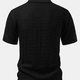 Polo à col en V avec crochet