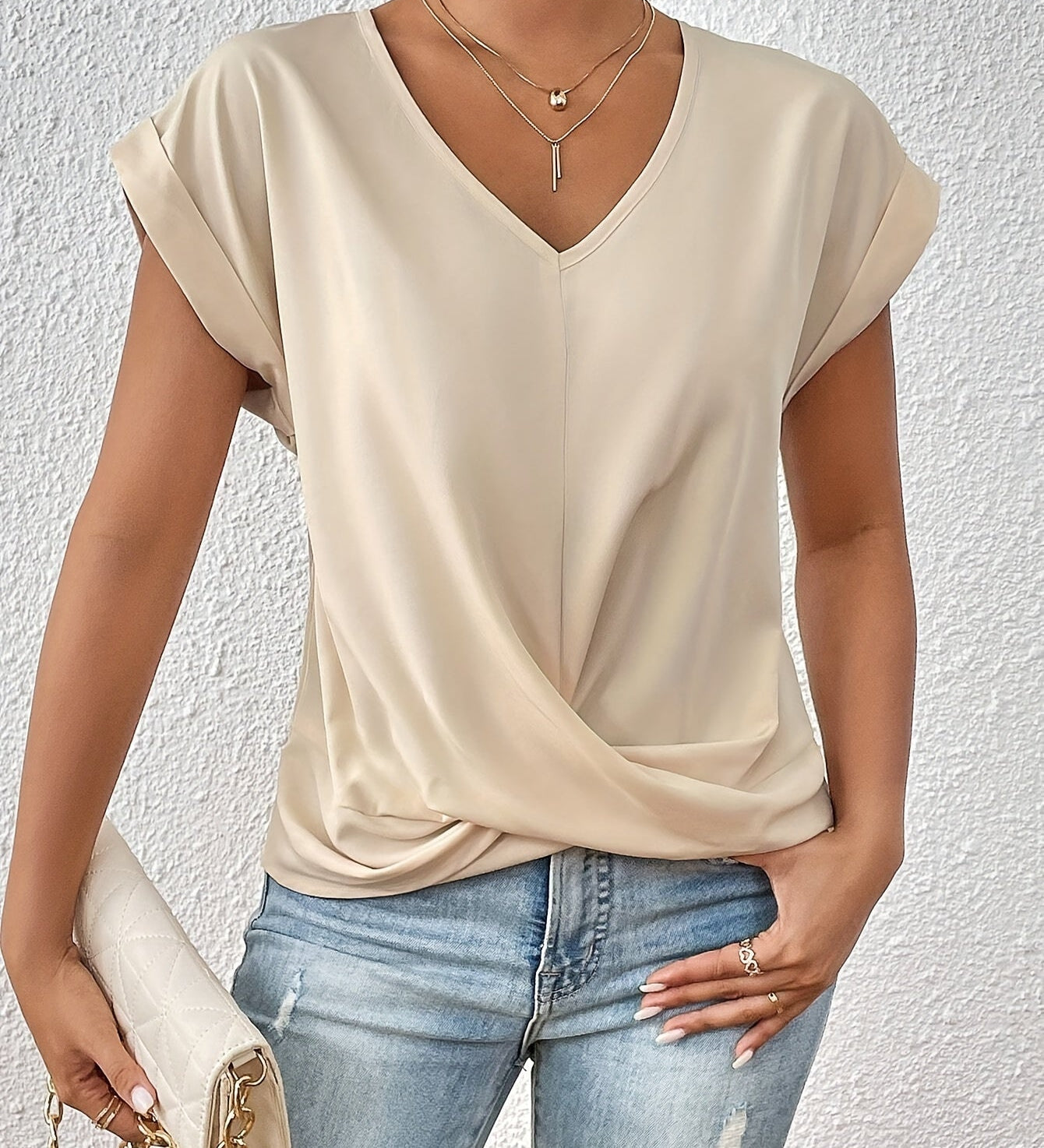 T-shirt classique Cleo™ à col en V