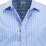 Chemise à manches longues boutonnée à rayures