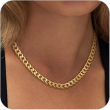 Collier à maillons cubains épais | Doré