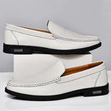 Mocassins en cuir véritable Pelle Italiana
