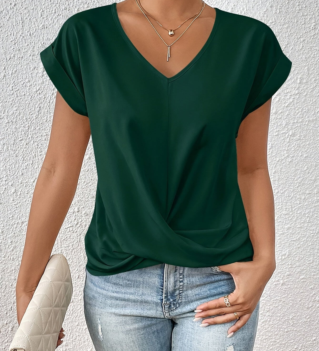 T-shirt classique Cleo™ à col en V