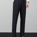 Polo en maille texturée contrastée et pantalon fuselé coupe slim