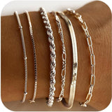 Parure de bracelets Isabella Vernetta | Or blanc