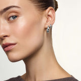 Gia Hoops | Or blanc