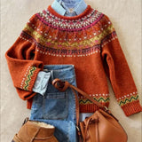 Simona | Pull en maille vintage chic