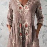 Élise | Blouse longue à col V