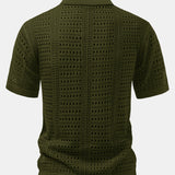 Polo à col en V avec crochet