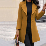 Elise Hartley | Manteau long cintré en mélange de laine pour femme