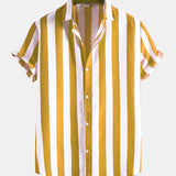 Chemises à larges rayures