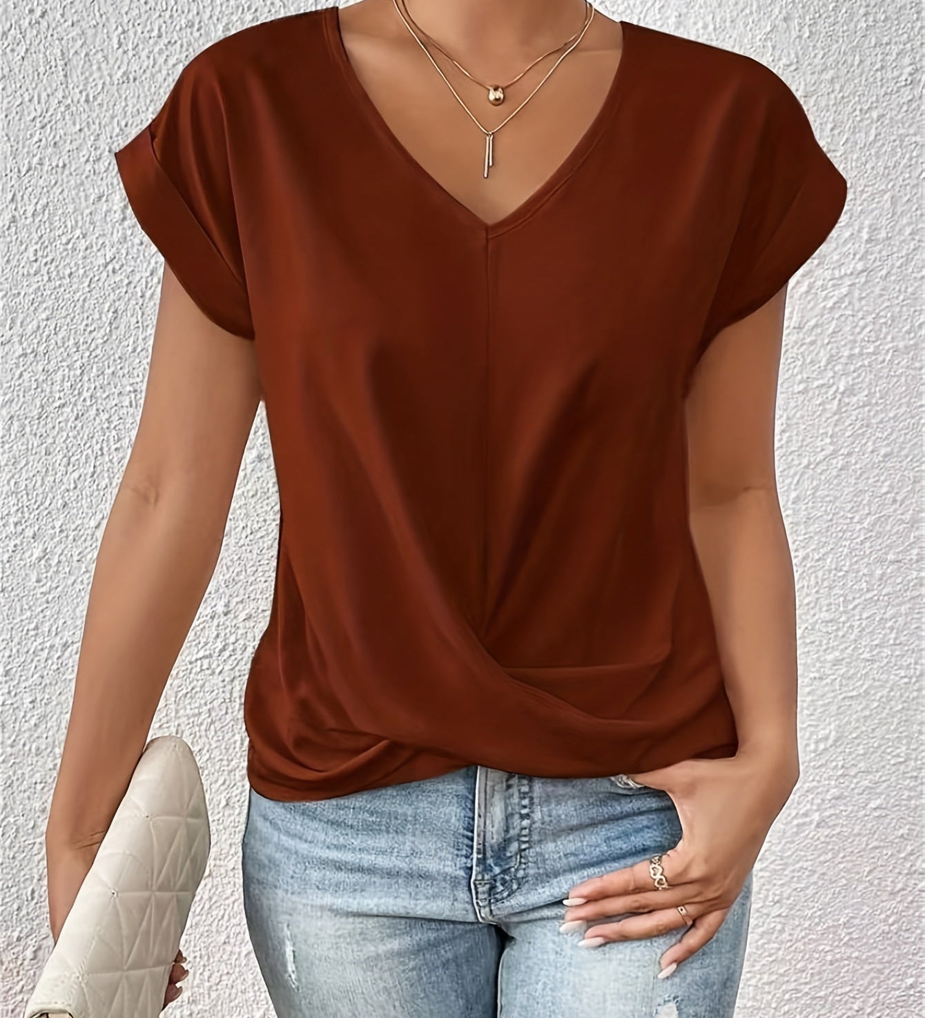 T-shirt classique Cleo™ à col en V