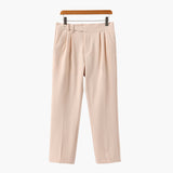 Alessio Romano | Pantalon à pinces ajusté à la structure raffinée pour homme