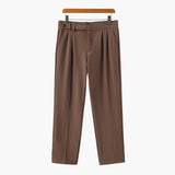 Alessio Romano | Pantalon à pinces ajusté à la structure raffinée pour homme