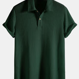 Polo en maille gaufrée
