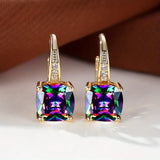 Boucles d'oreilles créoles Mystic Stone | Dorées