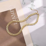Collier à maillons cubains épais | Doré