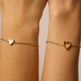 Bracelets Cœur Radiant | Or