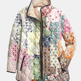 Suri | Veste matelassée à imprimé floral décontracté