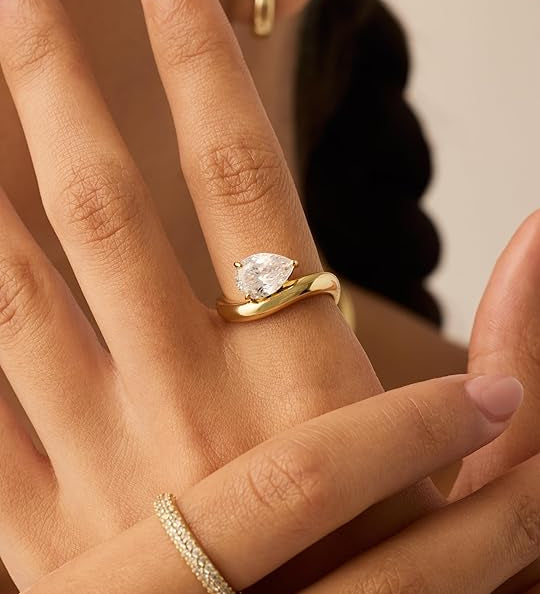 Bague de promesse ondulée | Or