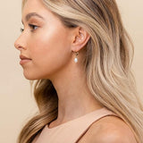 Boucles d'oreilles pendantes perles | Or