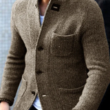 Luca Bellamy | Veste boutonnée en maille ajustée pour homme