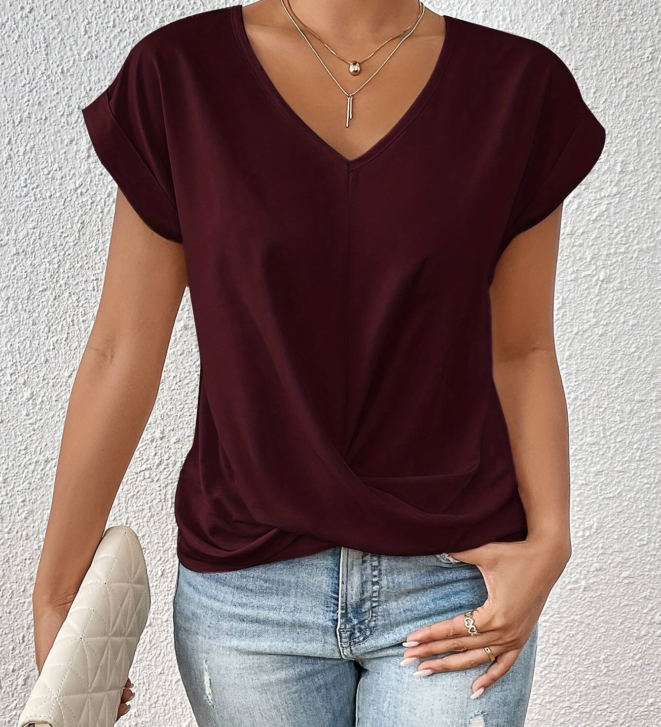 T-shirt classique Cleo™ à col en V
