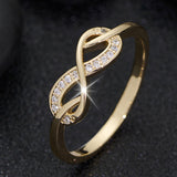 Bague Lysette Crystal Infinity | Or