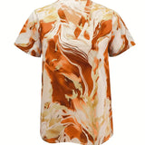Chemise à manches courtes Mildred™ à motif marbré
