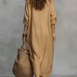 Robe boutonnée décontractée au charme bohème