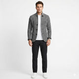 Luca Bellamy | Veste boutonnée en maille ajustée pour homme