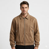 Blouson aviateur oversize en daim pour homme — Mode hivernale Australie