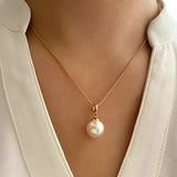 Parure de bijoux perles Golden Grace | Doré
