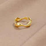 Bague Elyra Smooth Flow | Or