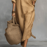 Robe boutonnée décontractée au charme bohème