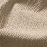 T-shirt à col en V à texture froissée<tc>rouge</tc> &amp; pantalon droit à texture froissée<tc>rouge</tc>