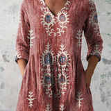 Élise | Blouse longue à col V