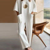Combinaison ample et extensible en coton
